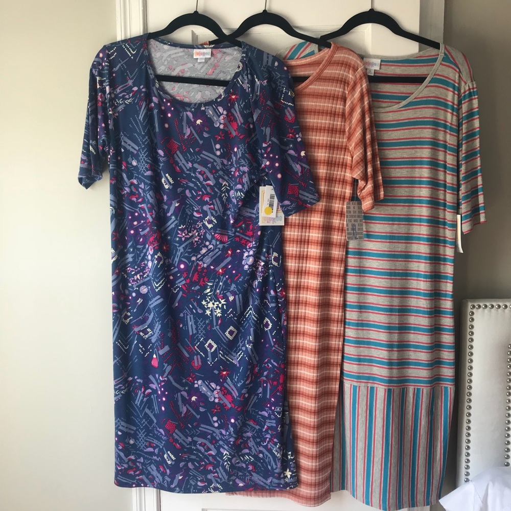 Lot of 3 Lularoe Julia sheath dress size XL NWT
